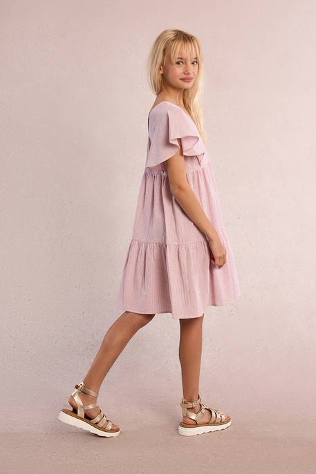 Robe babydoll rayée  - vertbaudet enfant