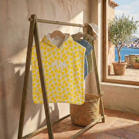 Poncho de bain bébé en coton - pop  - vertbaudet enfant