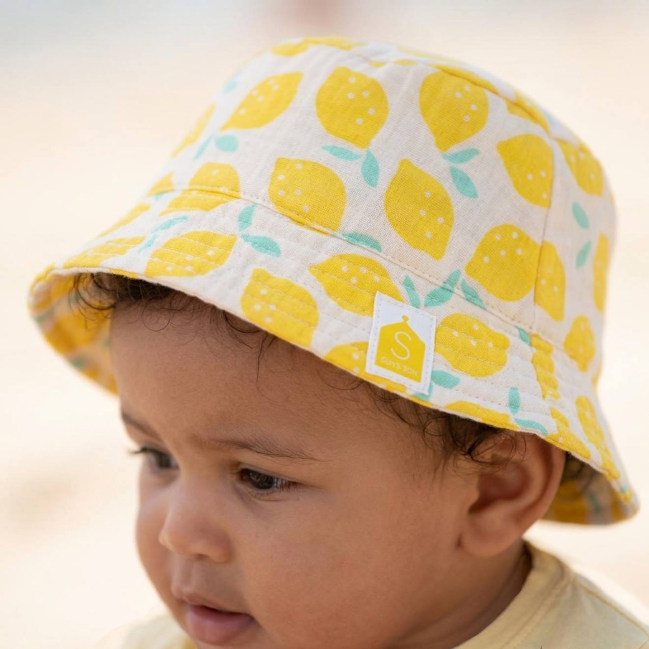 Bob Bébé En Coton Imprimé Jaune
