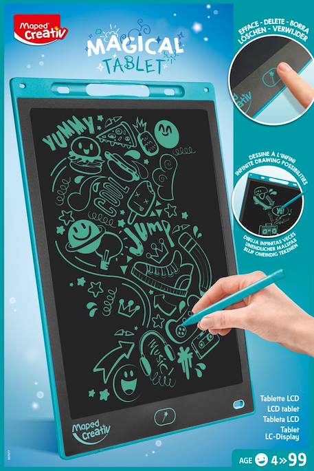 Fille-Accessoires-Fourniture scolaire-Tablette magique lcd stylet grand écran