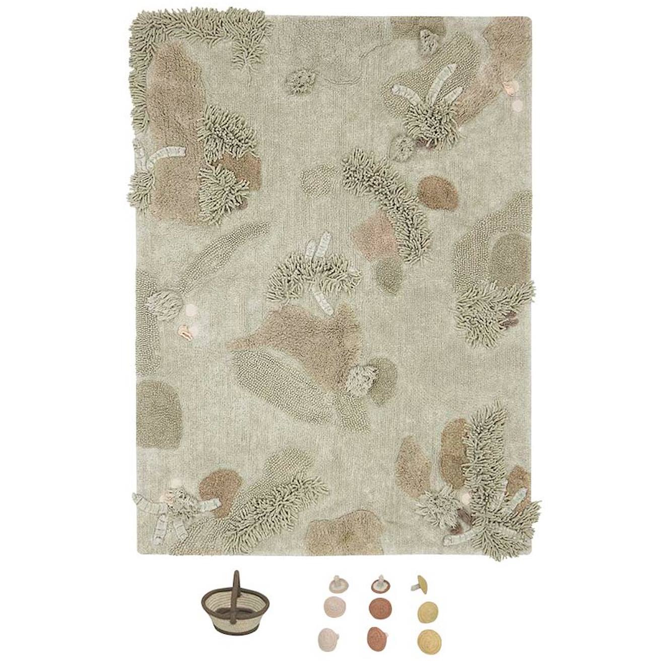 Tapis De Jeux Lavable Mushroom Forest Beige
