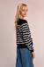 Gilet rayé Black/offwhite+Offwhite/navy blue 4 - vertbaudet enfant 