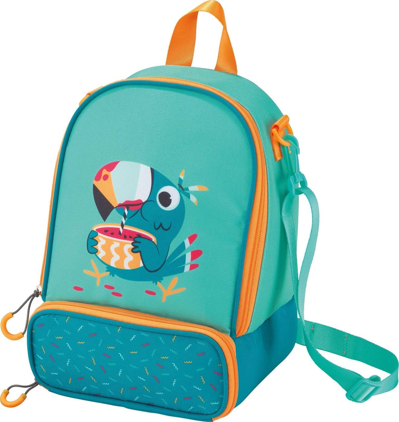 Sac À Déjeuner Isotherme Pour Enfant Toucan - Turquoise Orange