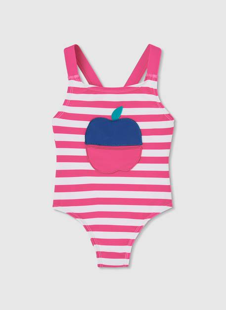 Maillot de bain fille à rayures  - vertbaudet enfant