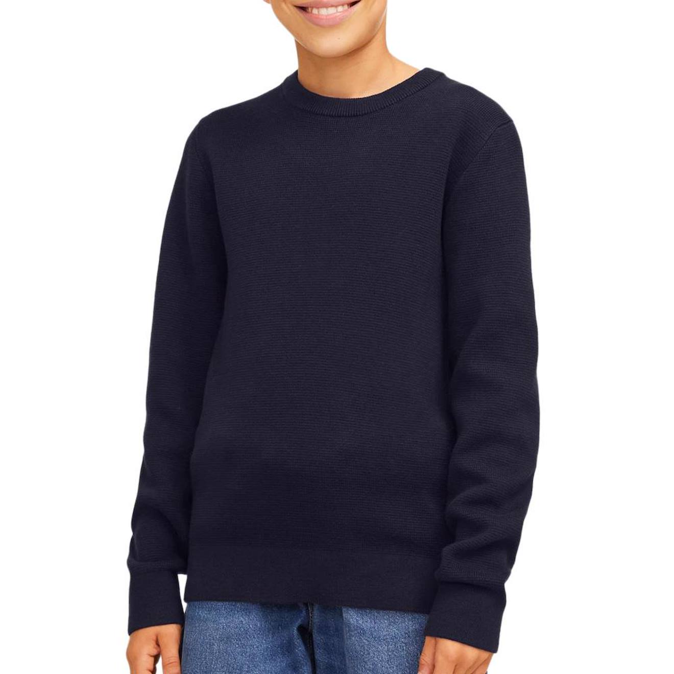 Pull Garçon Knit Neck Marine Pull Garçon Knit Neck Marine