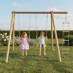 Jouet-Portique poutre métal 1,90 m techwood premium piki pour enfants