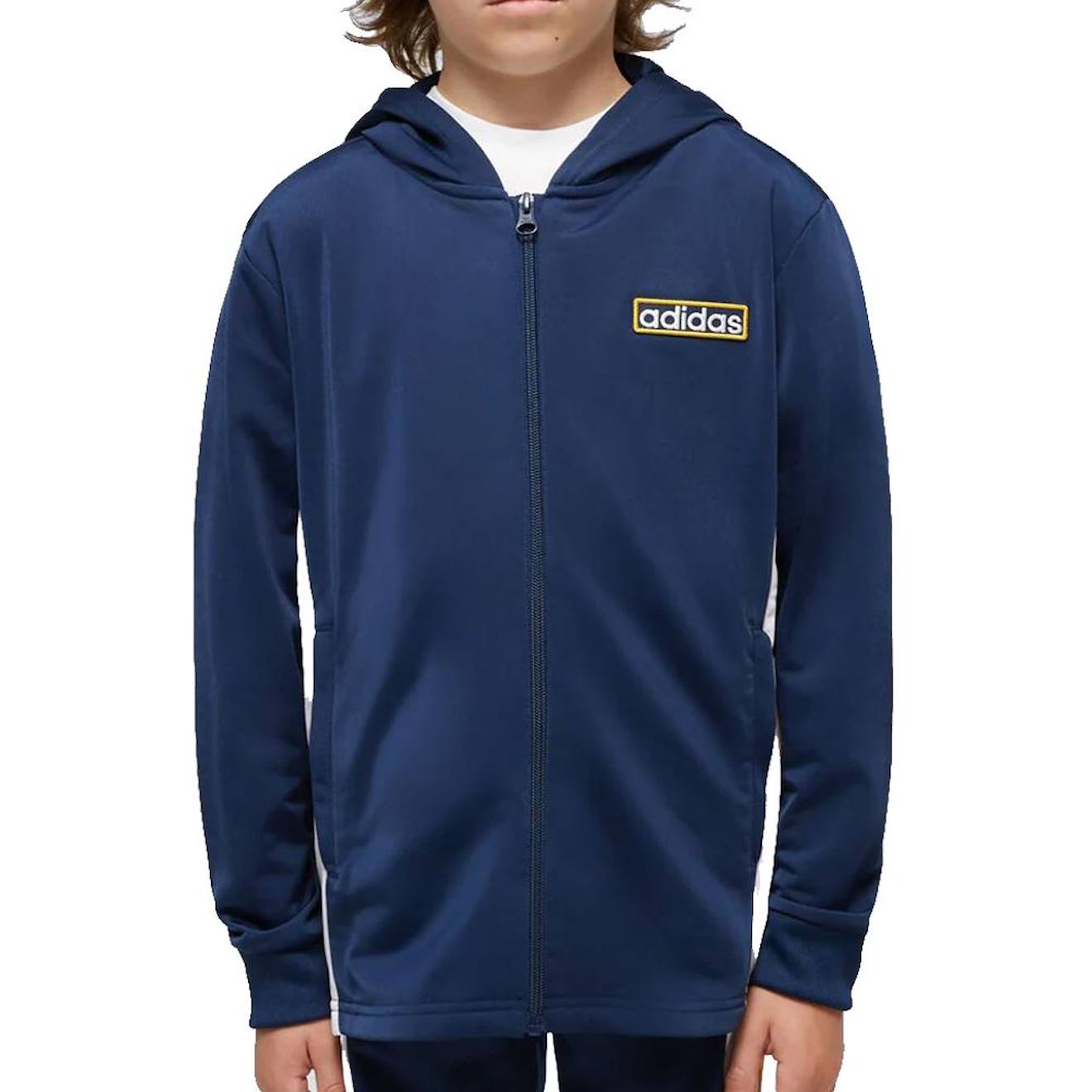 Sweat Zippé Garçon Hoodie Marine