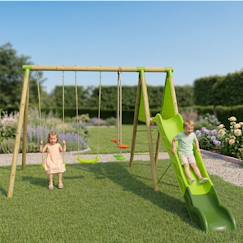Portique balançoire en bois 2,30m palmi  - vertbaudet enfant