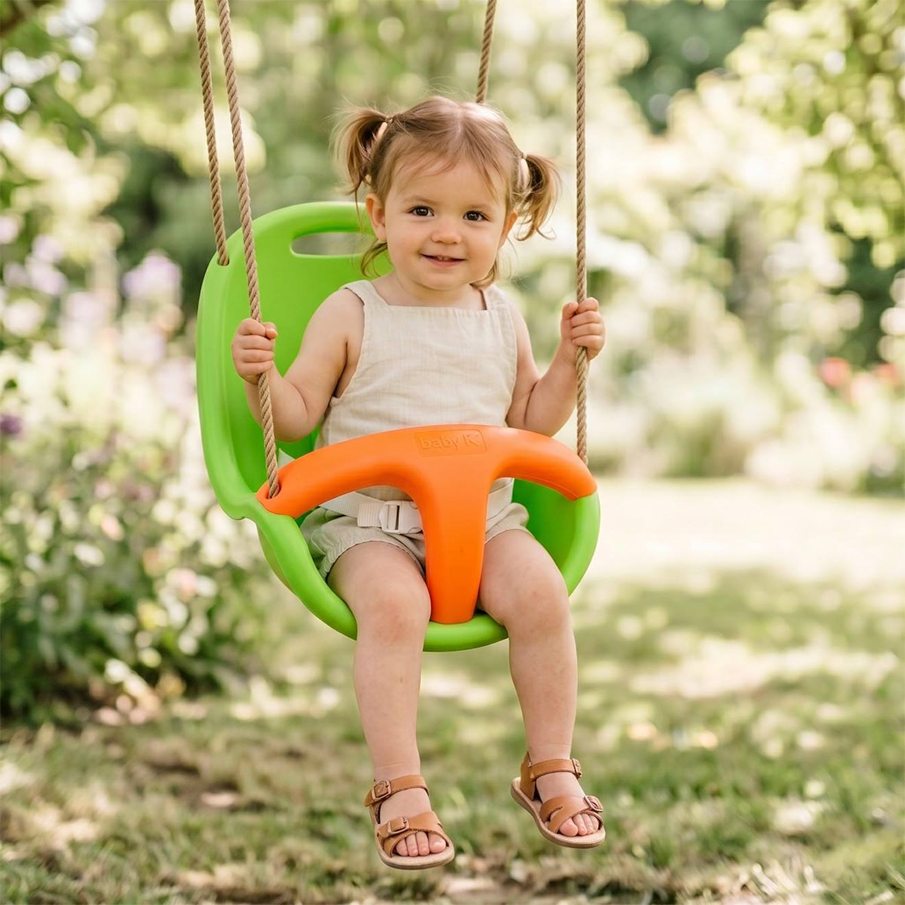 Siège Bébé Pour Portique Balançoires 1,9 M - 2,5 M Pour Enfants Vert