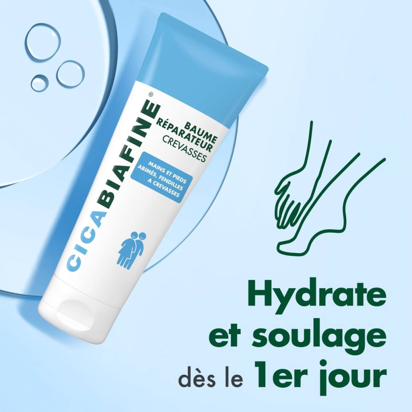 Cica - Baume Crevasses Réparateur (tube De 50 Ml) – Baume Hydratant Pour Mains Et Pieds Crevassés – Répare En 7 Jours Et Multicolore (Biafine) - Image 2
