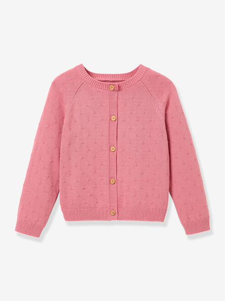 Cardigan fille points fantaisie  - vertbaudet enfant