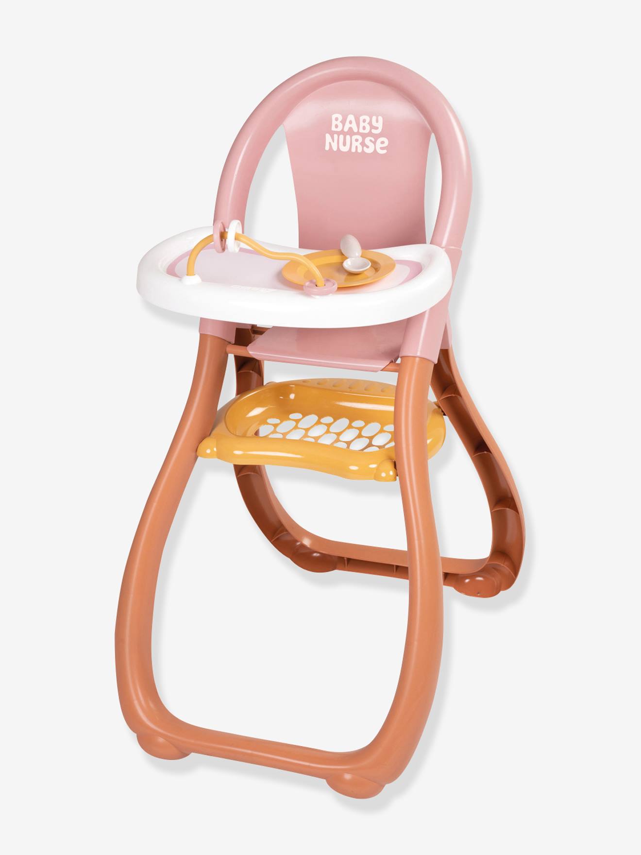 Chaise haute pour poupon multicolore