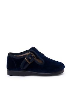 Chaussures-Chaussures bébé 17-26-Salomés velours boucle