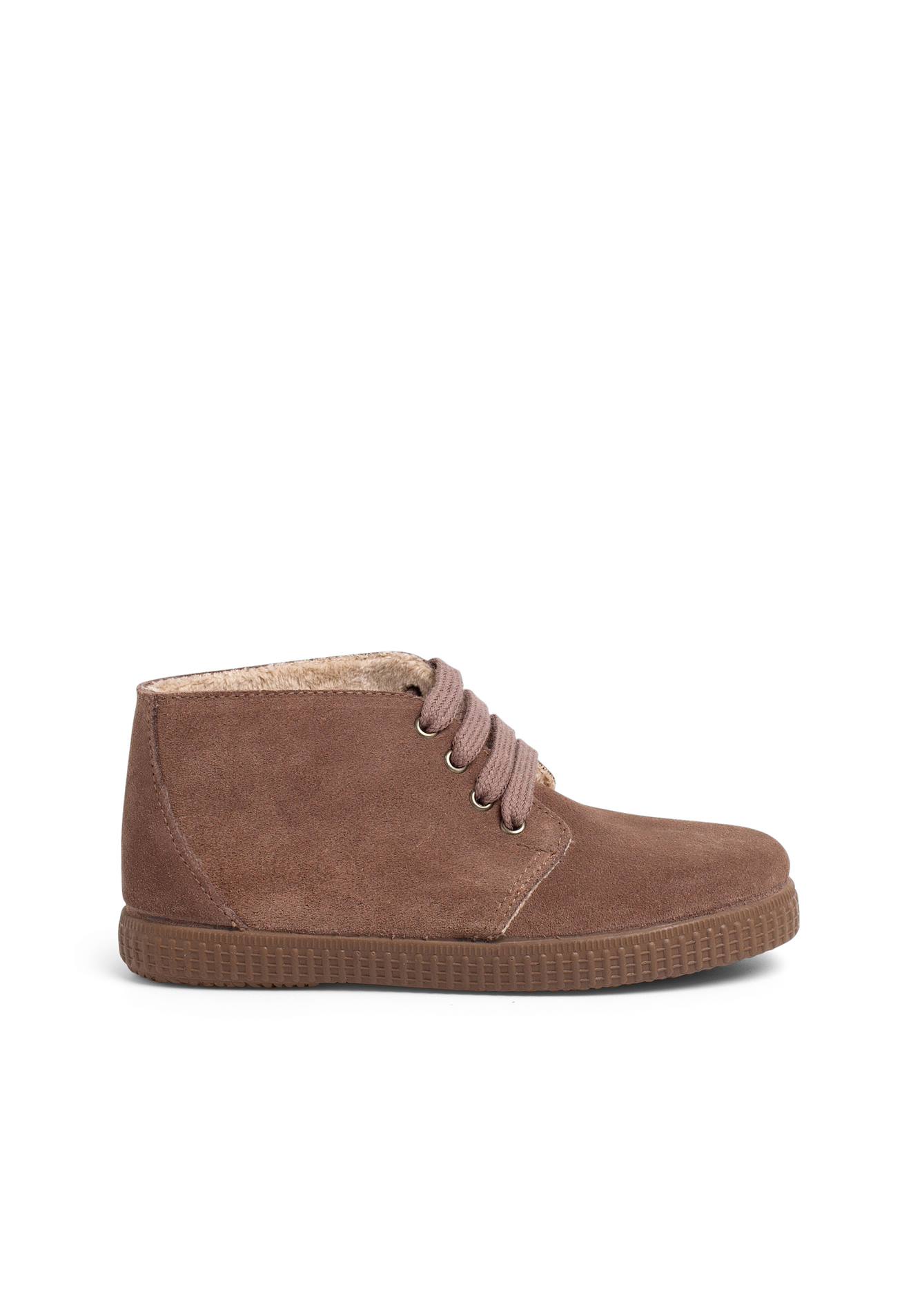 Bottes Fourrées Pour Enfant À Lacets Taupe Bottes Fourrées Pour Enfant À Lacets Taupe