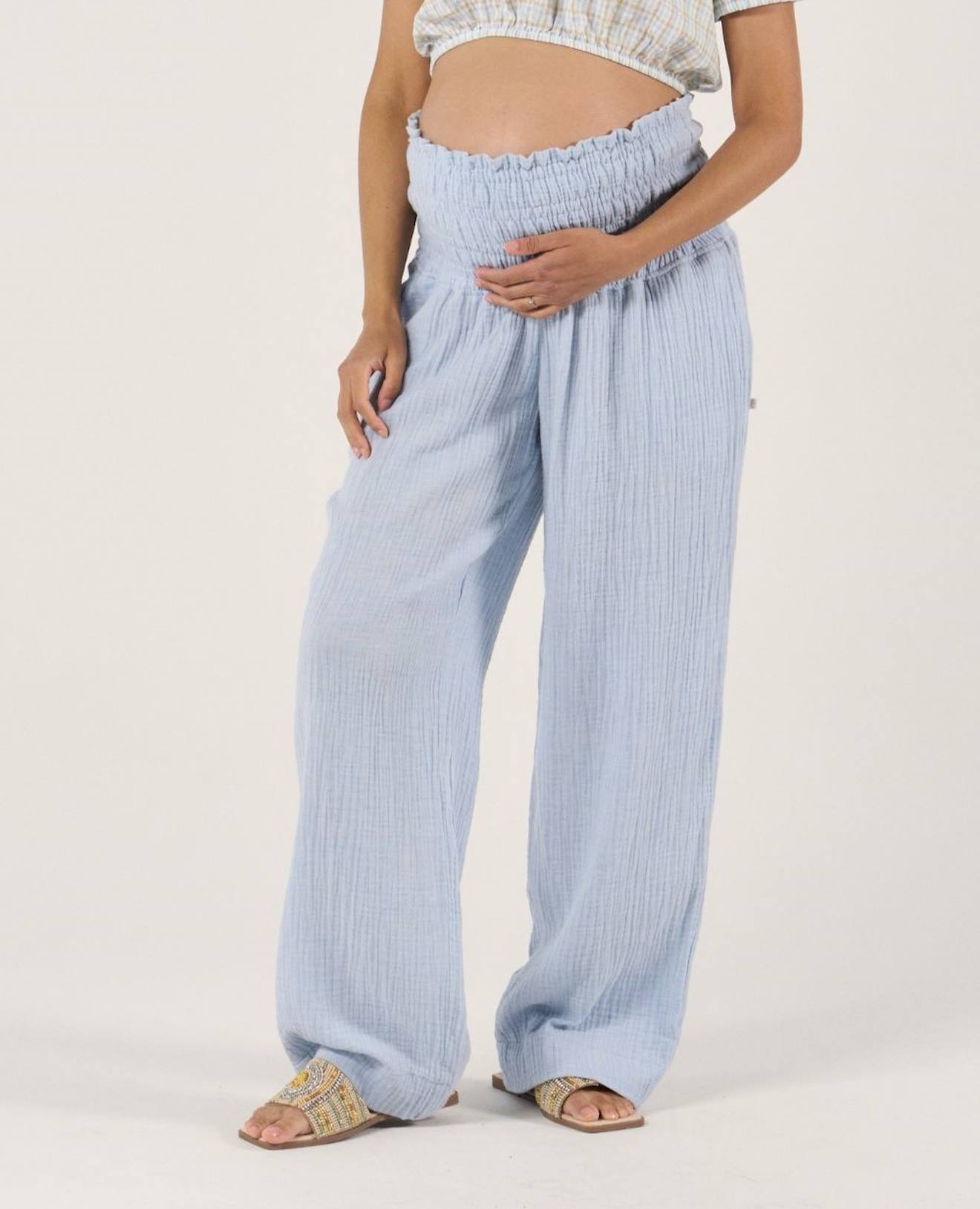Pantalon De Maternité Myriam Bleu