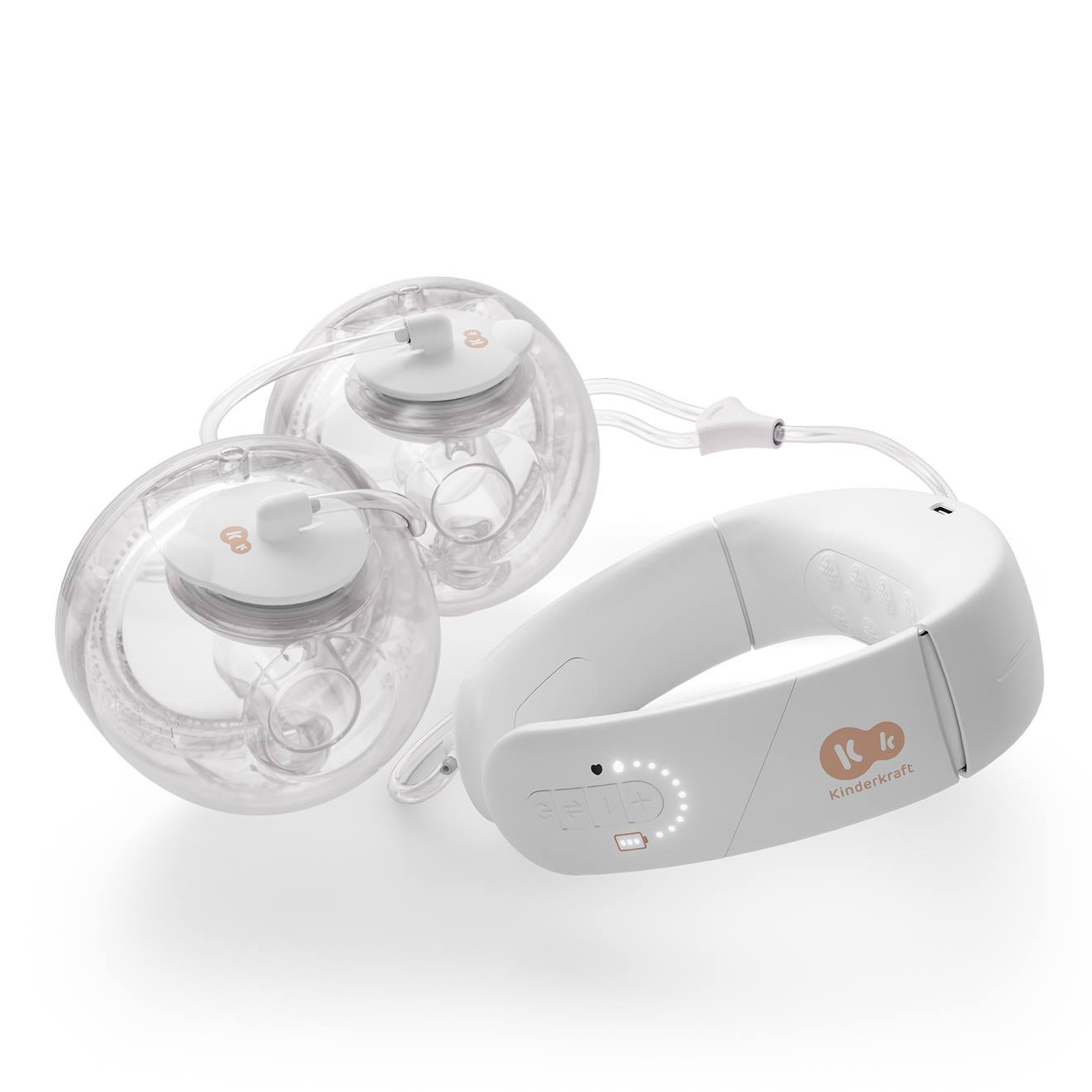 Tire-lait Électrique Double Kinderkraft Gentlenest Avec Fonction Soft-heat, Usb-c, 3 Modes Et 9 Niveaux D’intensité Gold (Kinderkraft) - Image 1