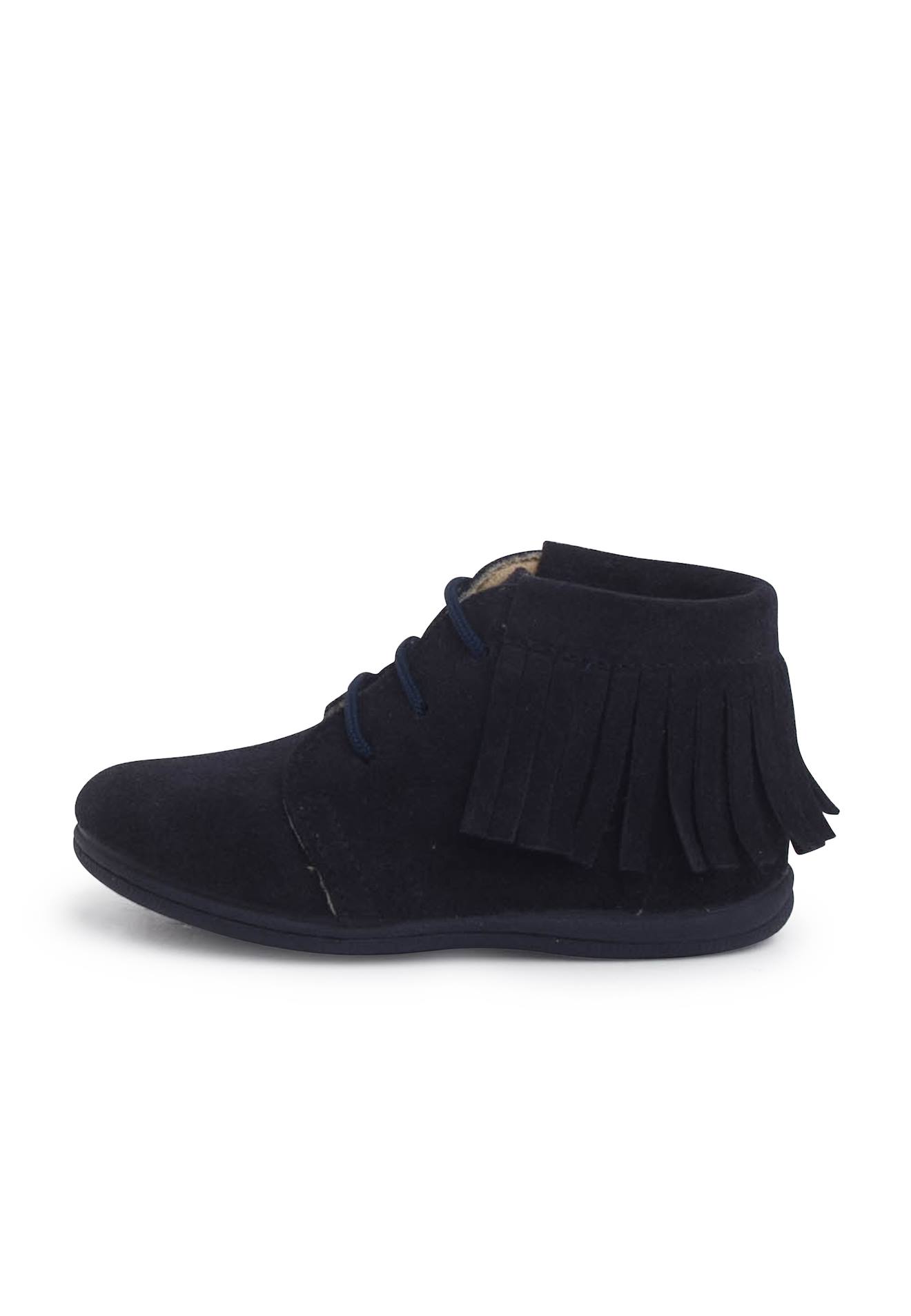 Bottes Frangées À Lacets Premiers Pas Bleu Marine Bottes Frangées À Lacets Premiers Pas Bleu Marine