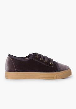 Chaussures-Chaussures fille 23-38-Chaussures à lacets en velours à semelle large pour enfants