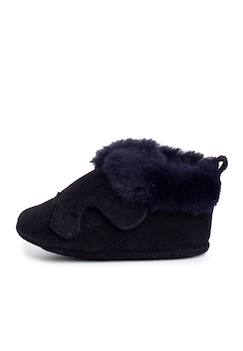 Chaussures-Chaussures fille 23-38-Bottines en cuir fourrure velours
