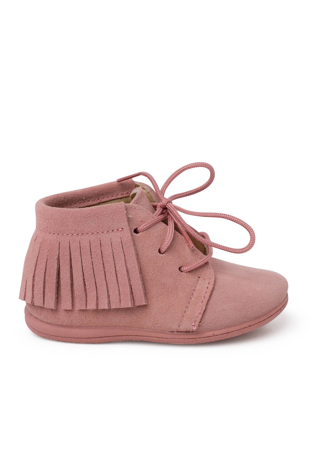 Bottes Frangées À Lacets Premiers Pas Rose Bottes Frangées À Lacets Premiers Pas Rose