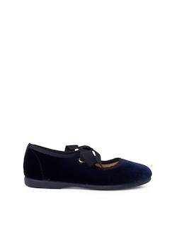 Chaussures-Chaussures fille 23-38-Ballerines, babies-Chaussures babies velours avec nœud gros-grain filles