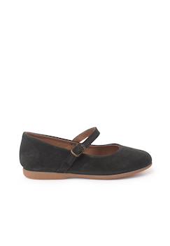 Chaussures-Chaussures fille 23-38-Chaussures babies en suéde et à boucle fine