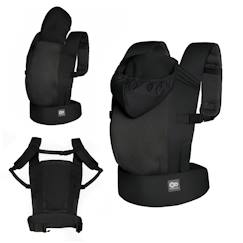 Puériculture-Porte-bébé CARRYBEE ergonomique 3 mois à 20 kg, léger, portage physiologique, capuche sieste, sortie gris