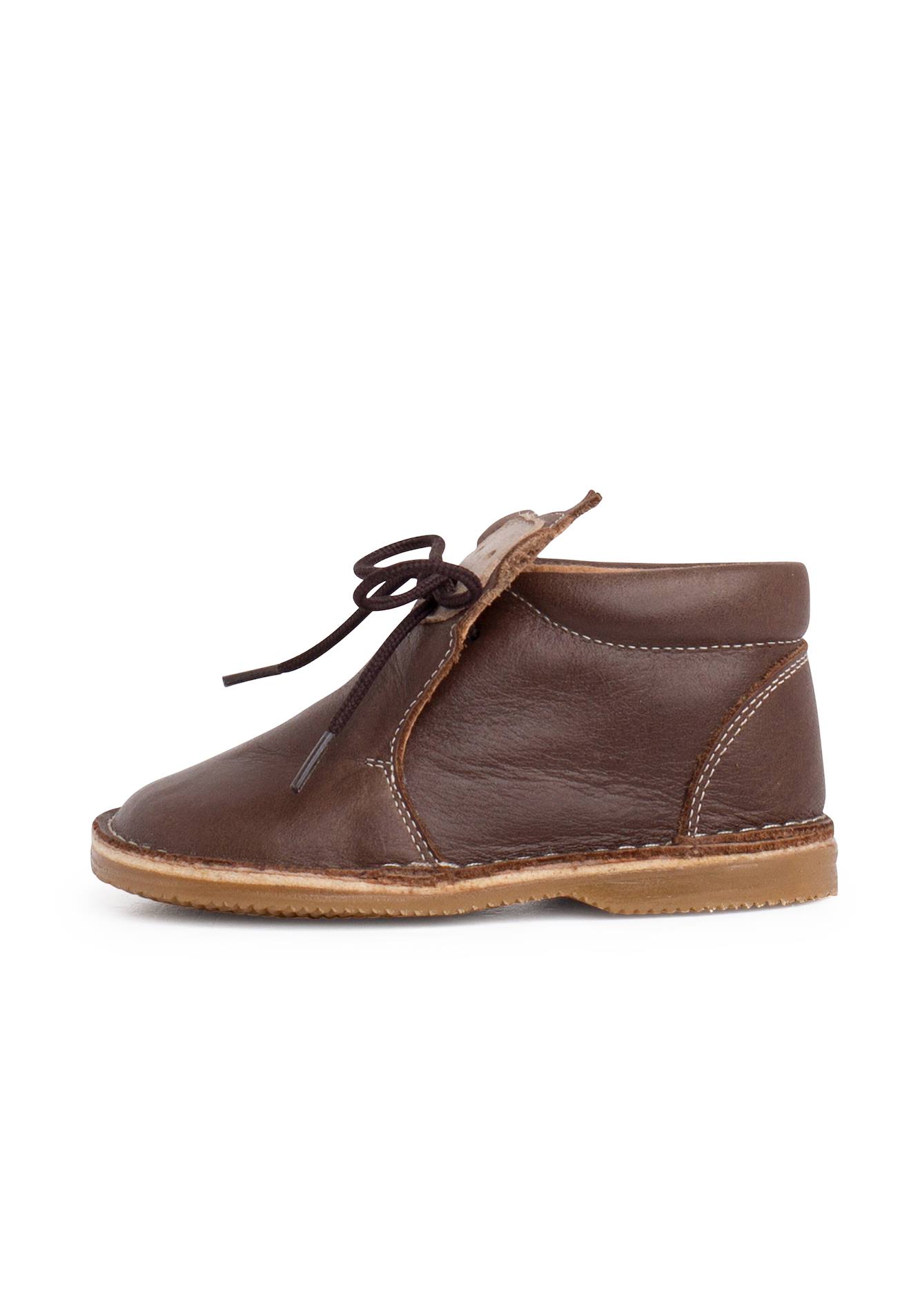 Bottines En Cuir Lacets Monkey Face Marron 52 €
