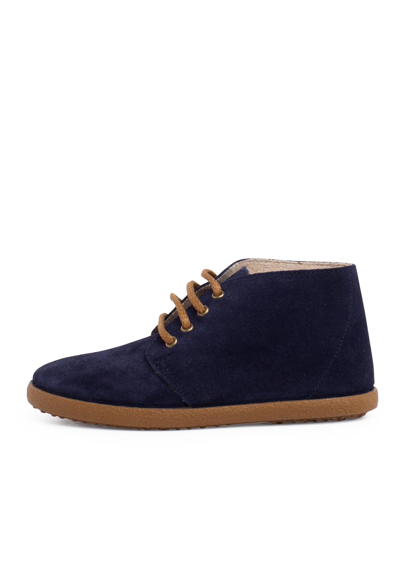 Botte Fendue Style Safari Contrasté Bleu Marine Botte Fendue Style Safari Contrasté Bleu Marine