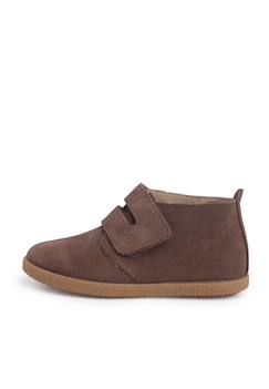 Bottes en suéde avec large bande adhésive  - vertbaudet enfant