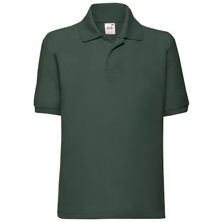 Polo polyester 65/35 Bleu ciel+Bleu marine+Bleu marine sombre+Bleu roi+Bordeaux+Noir+Rose clair+Rouge+Tournesol+Vert bouteille+Violet 28 - vertbaudet enfant 