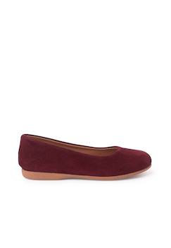 Chaussures-Ballerines plates en suède pour filles s