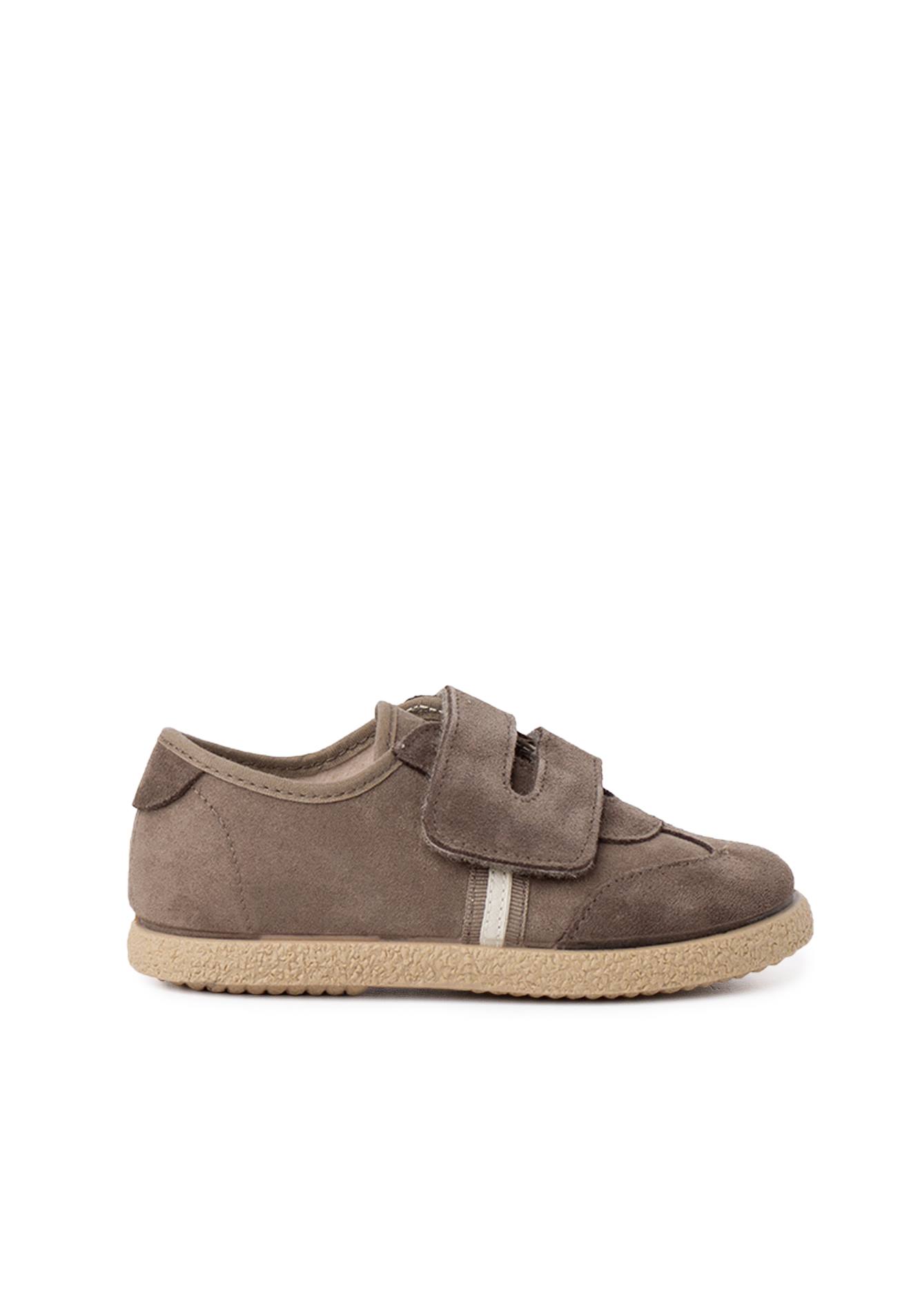 Chaussures Pour Garçon Avec Fermeture À L'avant Avec Sangle Adhérente Taupe