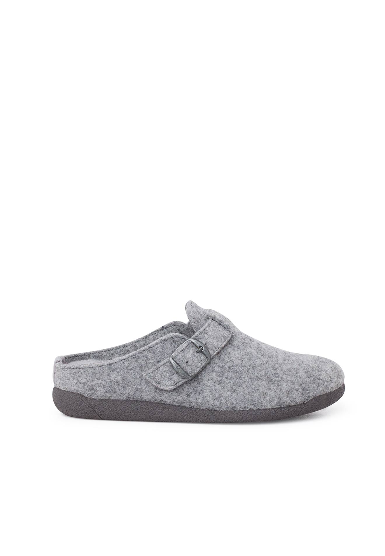 Sabots Maison Boucle Plante Rembourrée Gris Sabots Maison Boucle Plante Rembourrée Gris