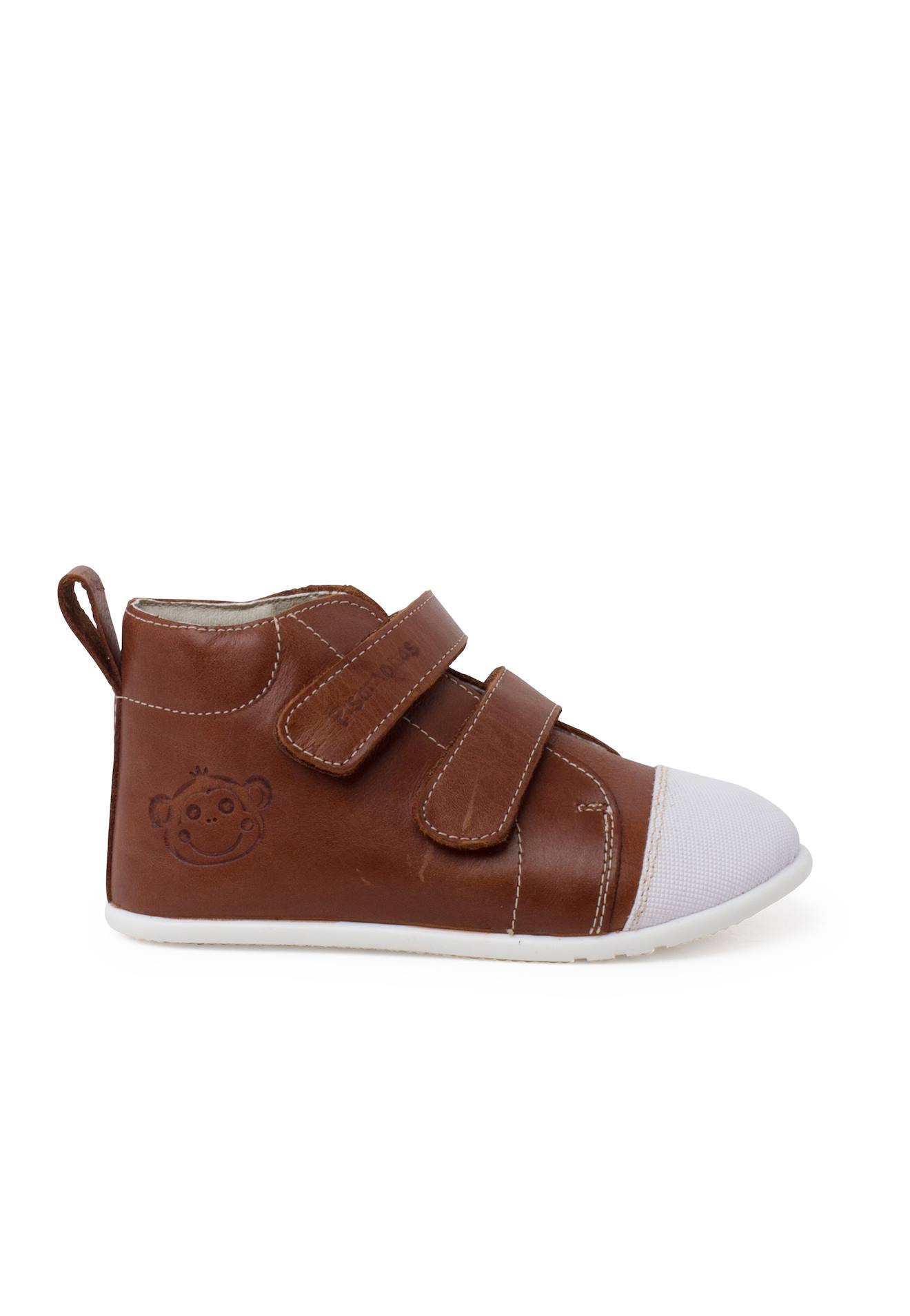 Bottine Sport En Cuir À Bout Blanc Couleur Cuir Bottine Sport En Cuir À Bout Blanc Couleur Cuir