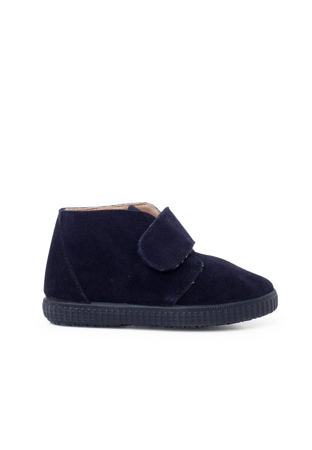 Bottines Brides Larges Adhrentes En Fourrure Bleu Marine 48 €