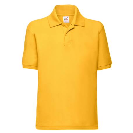 Polo polyester 65/35 Bleu ciel+Bleu marine+Bleu marine sombre+Bleu roi+Bordeaux+Noir+Rose clair+Rouge+Tournesol+Vert bouteille+Violet 25 - vertbaudet enfant 