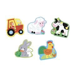 Jouet-Puzzle évolutif la ferme - 2 à 10 pièces