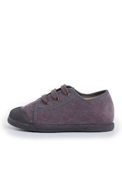 Chaussures-Chaussures fille 23-38-Baskets, tennis-Baskets en velours côtelé avec bout en caoutchouc
