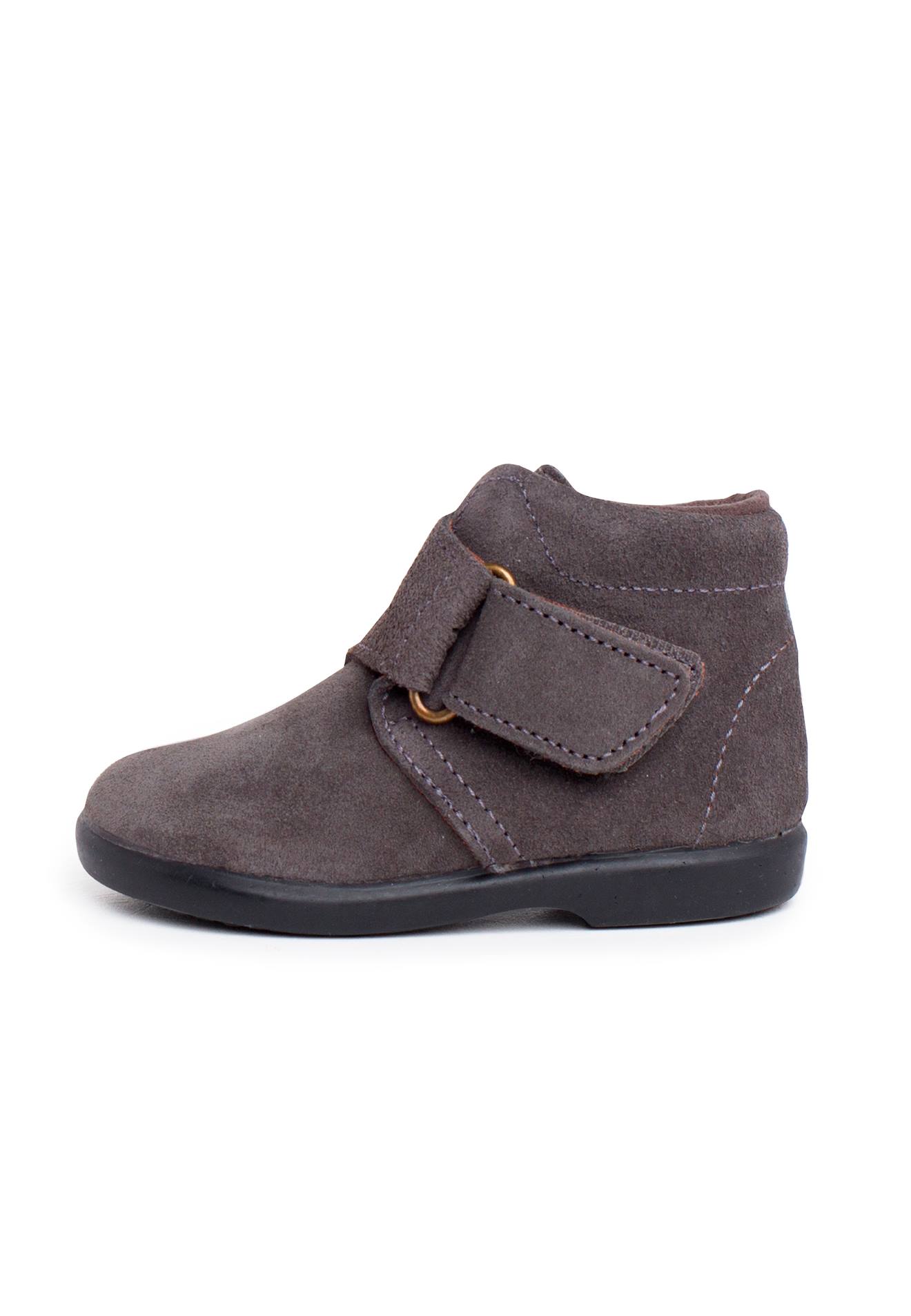 Botte Adhérente À Sangles Croisées Fendues Gris Botte Adhérente À Sangles Croisées Fendues Gris