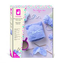 Jouet-Bonnet à tricoter petit chat