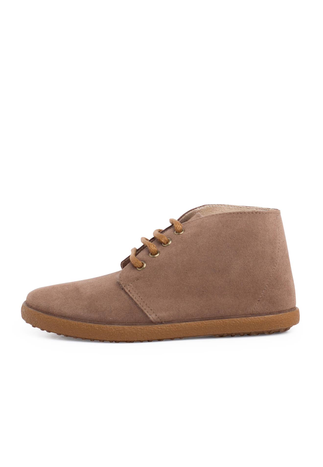 Botte Fendue Style Safari Contrasté Taupe Botte Fendue Style Safari Contrasté Taupe