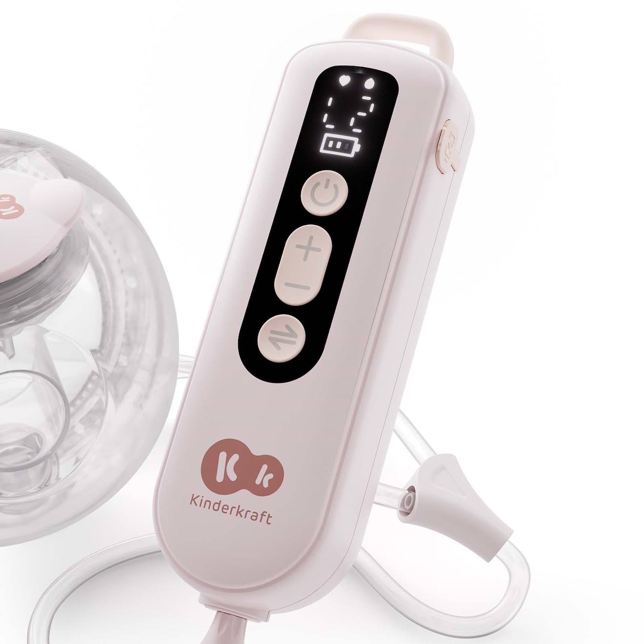 Tire-lait Électrique Double Gentleflow, 3 Modes, 9 Intensités, Mémoire Des Réglages, Sans Fil Usb-c, Jusqu’à 120 Min D’autonomie Pink (Kinderkraft) - Image 2