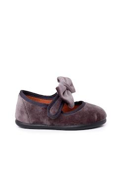 Chaussures babies en velours avec lien à nouer  - vertbaudet enfant