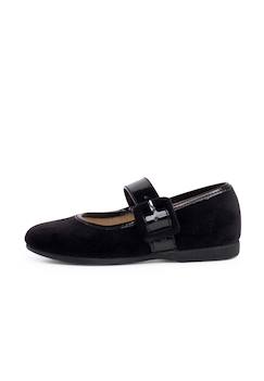 Chaussures-Velours chaussures babies large bracelet en cuir verni