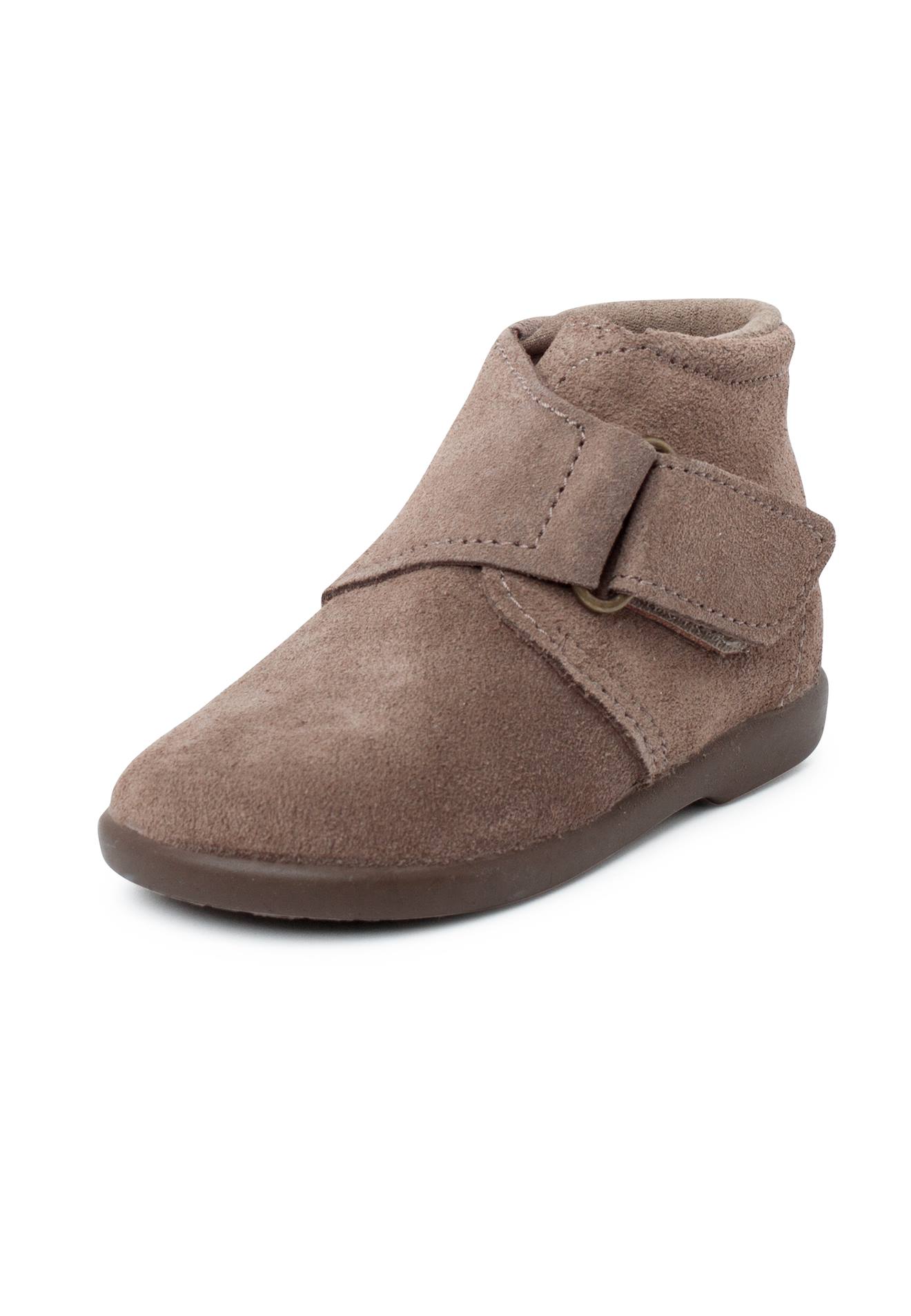 Botte Adhérente À Sangles Croisées Fendues Taupe Botte Adhérente À Sangles Croisées Fendues Taupe