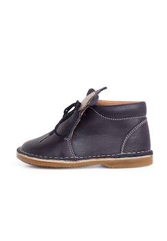 Bottines en cuir à lacets monkey face  - vertbaudet enfant