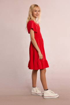 -Robe smockée