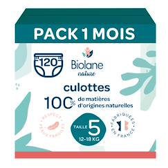 Puériculture-Pack 1 mois couches-culottes taille 5 (12 à 18 kg) - 120 couches