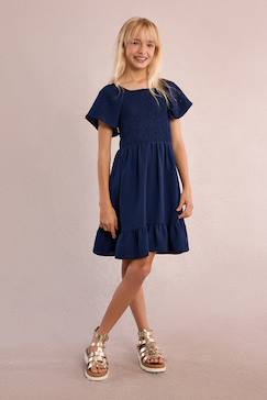 -Robe smockée